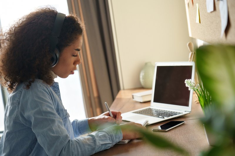 Student With Laptop